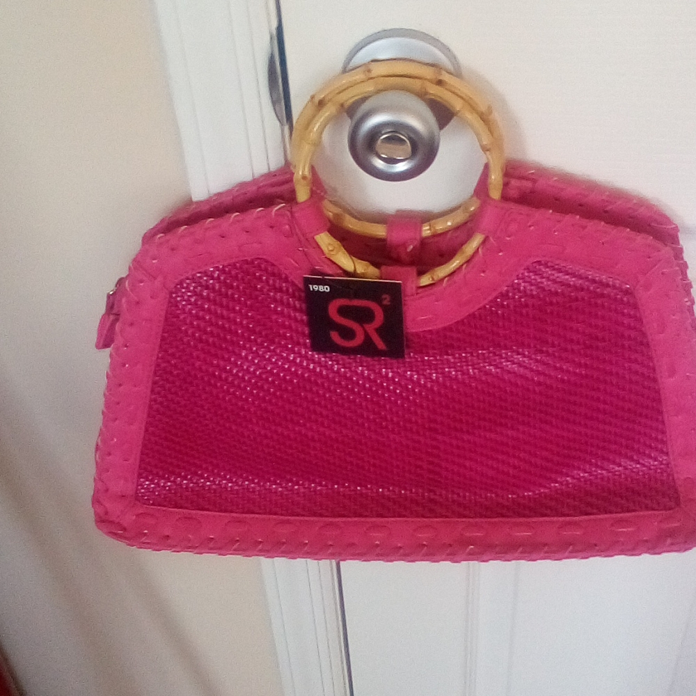 S R Handbag/Pink Leather